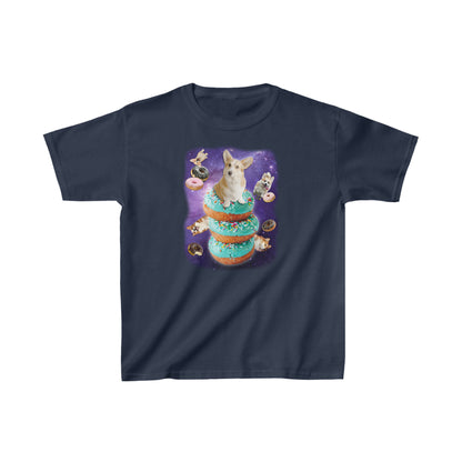 Corgi T-shirt Donuts & Space KIDS