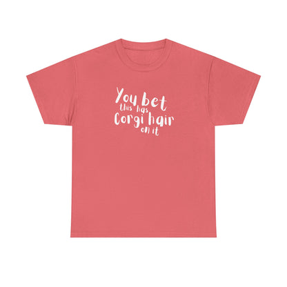 Corgi T-shirt Has Hair On It