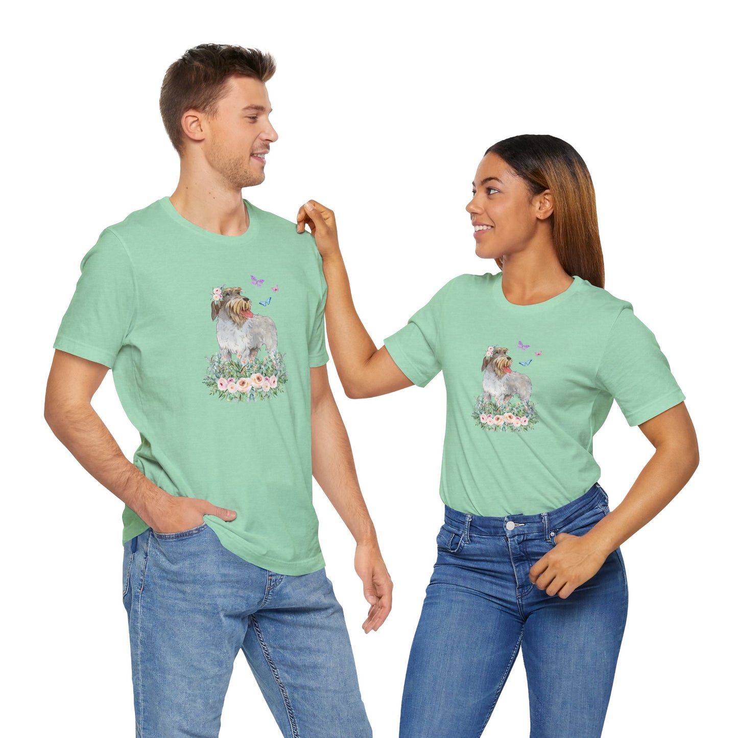 Griffon T-shirt Flowers & Butterflies