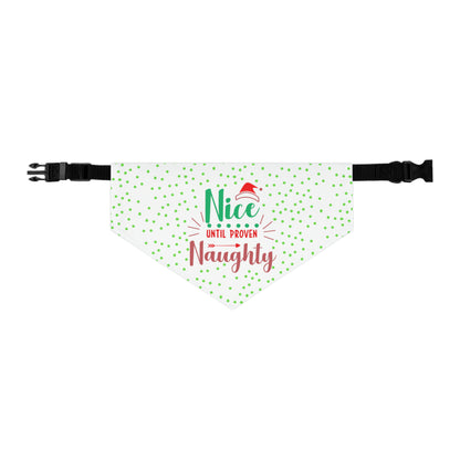 Dog Bandana Nice or Naughty