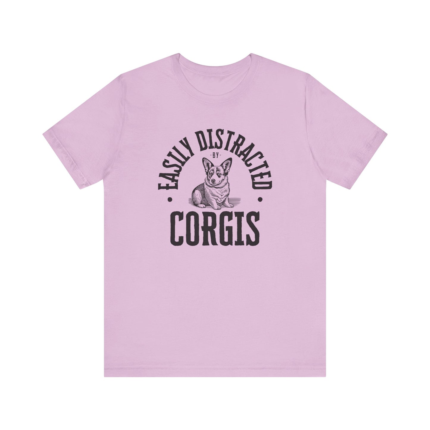 Corgi T-shirt Easily Distracted