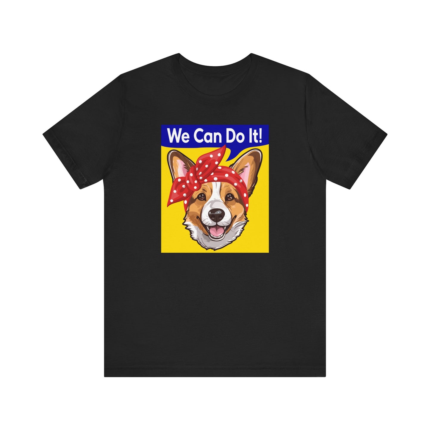 Corgi T-shirt Rosie the Riveter