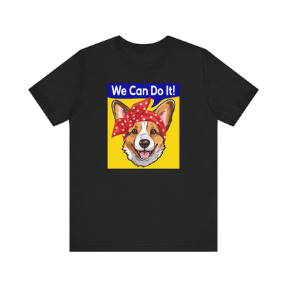 Corgi T-shirt Rosie the Riveter