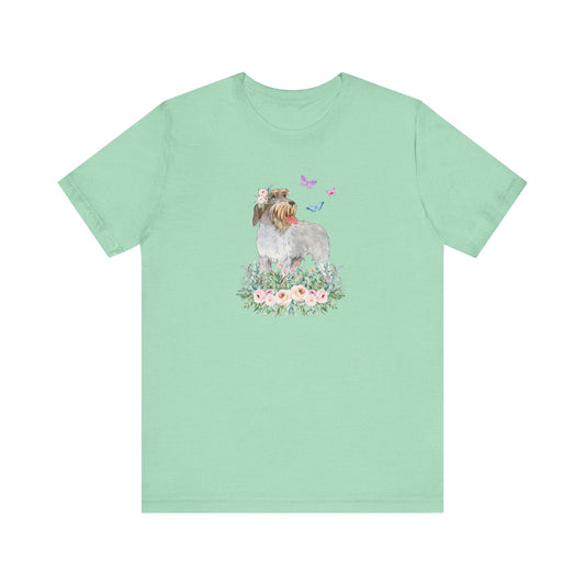 Griffon T-shirt Flowers & Butterflies