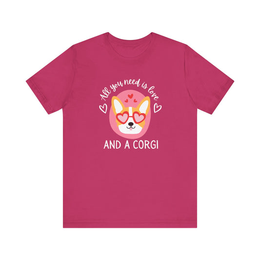 Corgi T-shirt Valentine Love