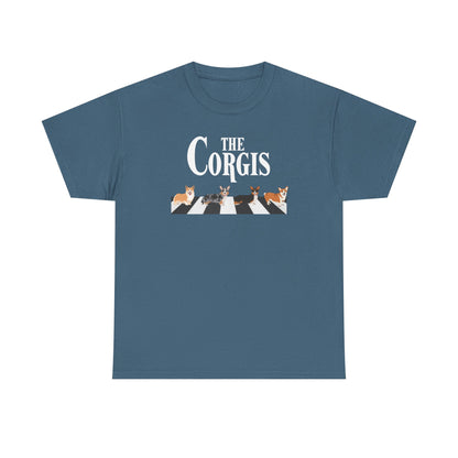 Corgi T-shirt Crossing Road