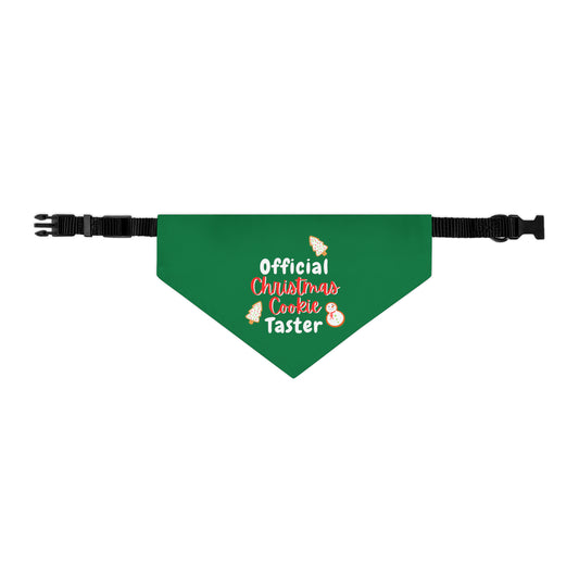 Dog Bandana Christmas Cookie Taster