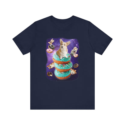 Corgi T-shirt Donuts & Space