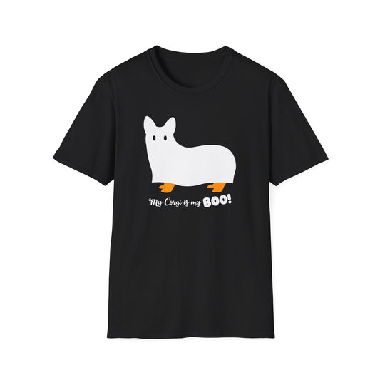 Corgi T-shirt Halloween BOO