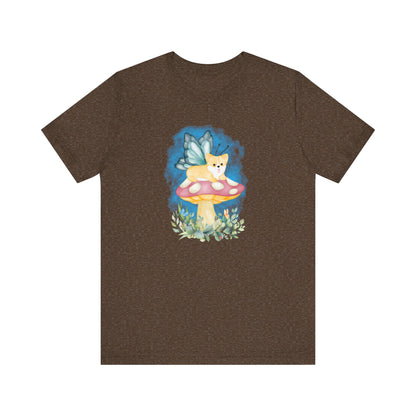 Corgi T-shirt Mushroom Fairy