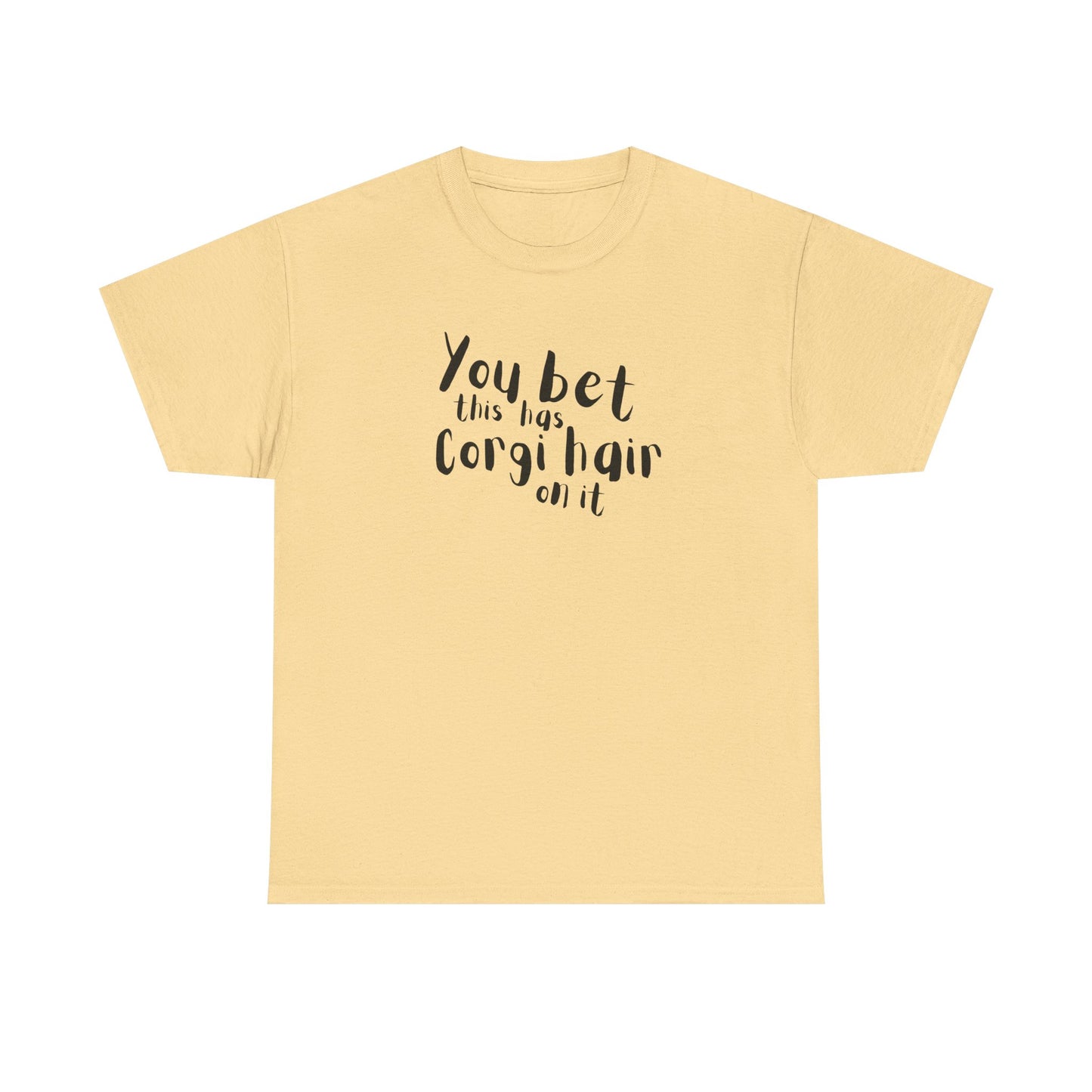 Corgi T-shirt Has Hair On It