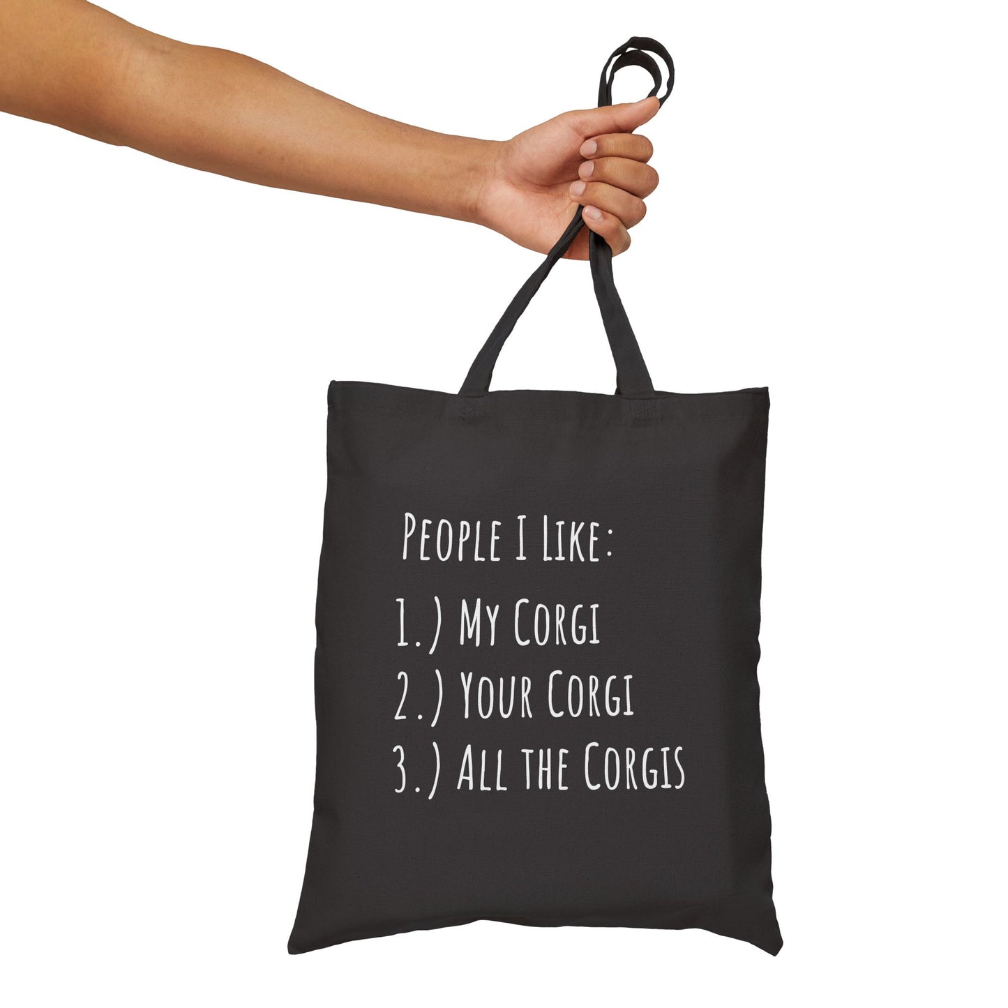 Corgi Canvas Tote Bag People I Like