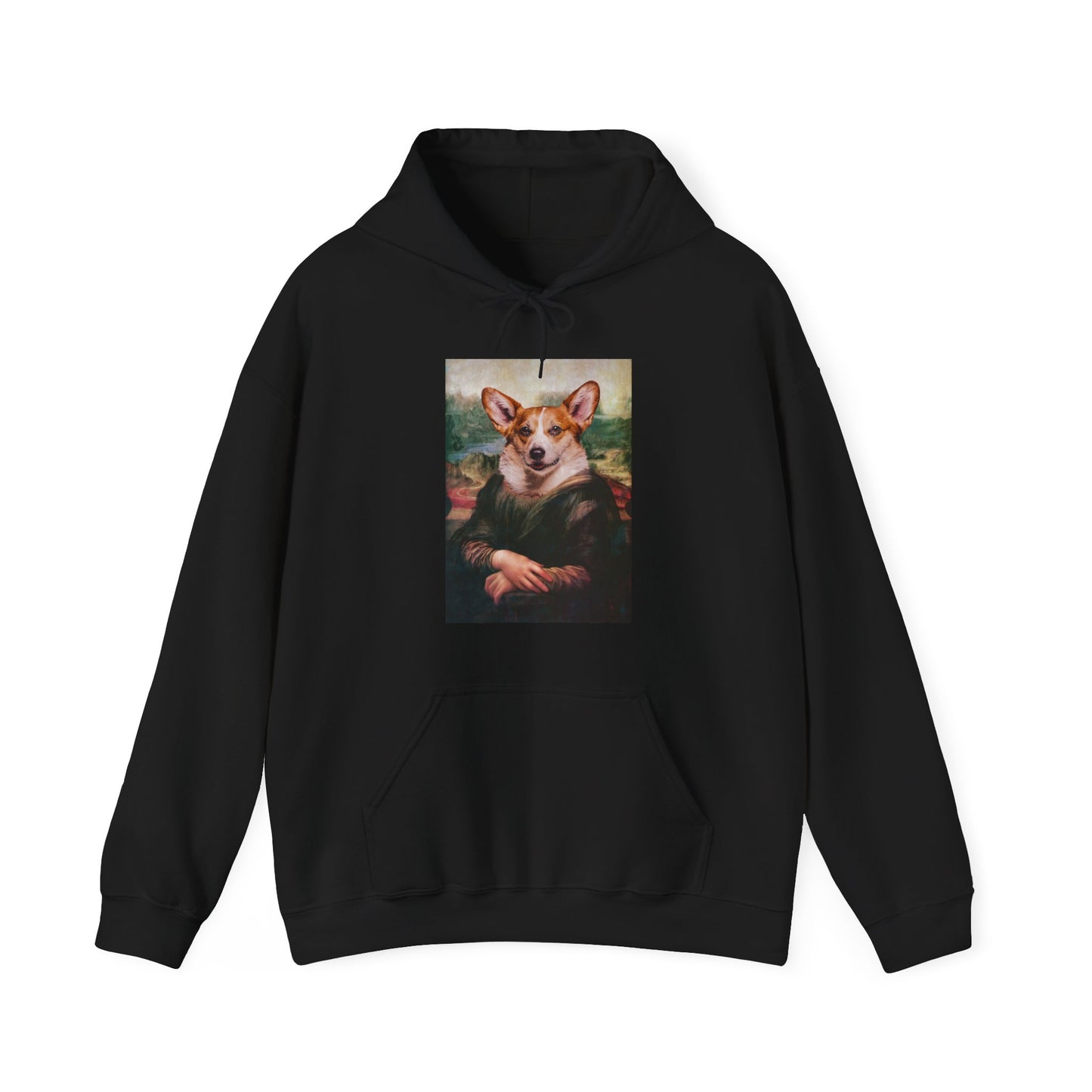 Corgi Hoodie - Mona Lisa