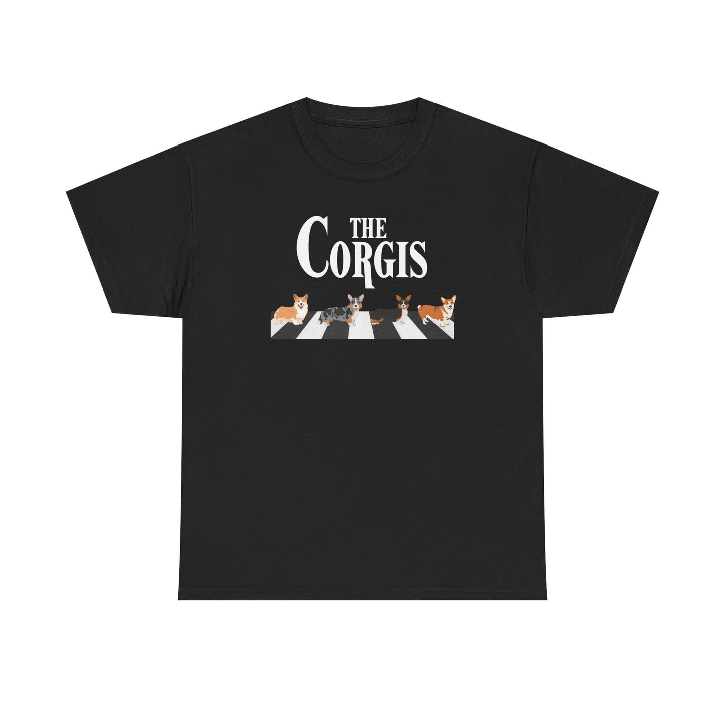 Corgi T-shirt Crossing Road