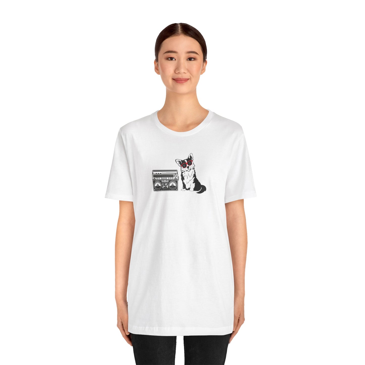Corgi T-shirt Boom Box