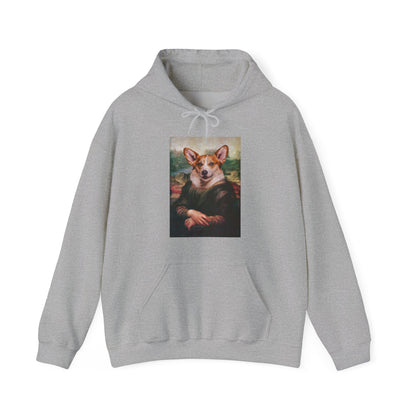 Corgi Hoodie - Mona Lisa