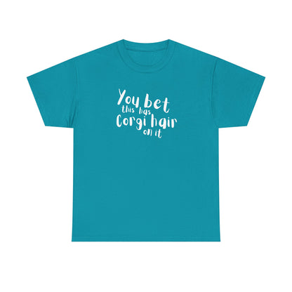 Corgi T-shirt Has Hair On It