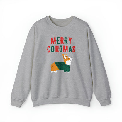 Corgi Christmas Sweatshirt Merry Corgmas