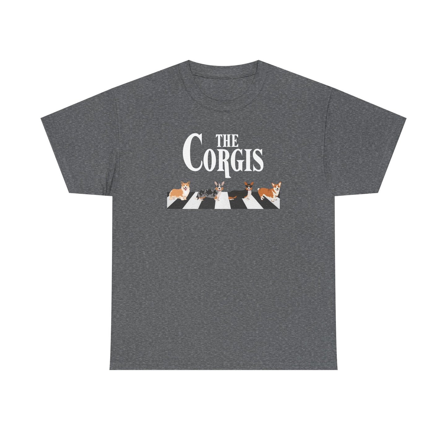 Corgi T-shirt Crossing Road