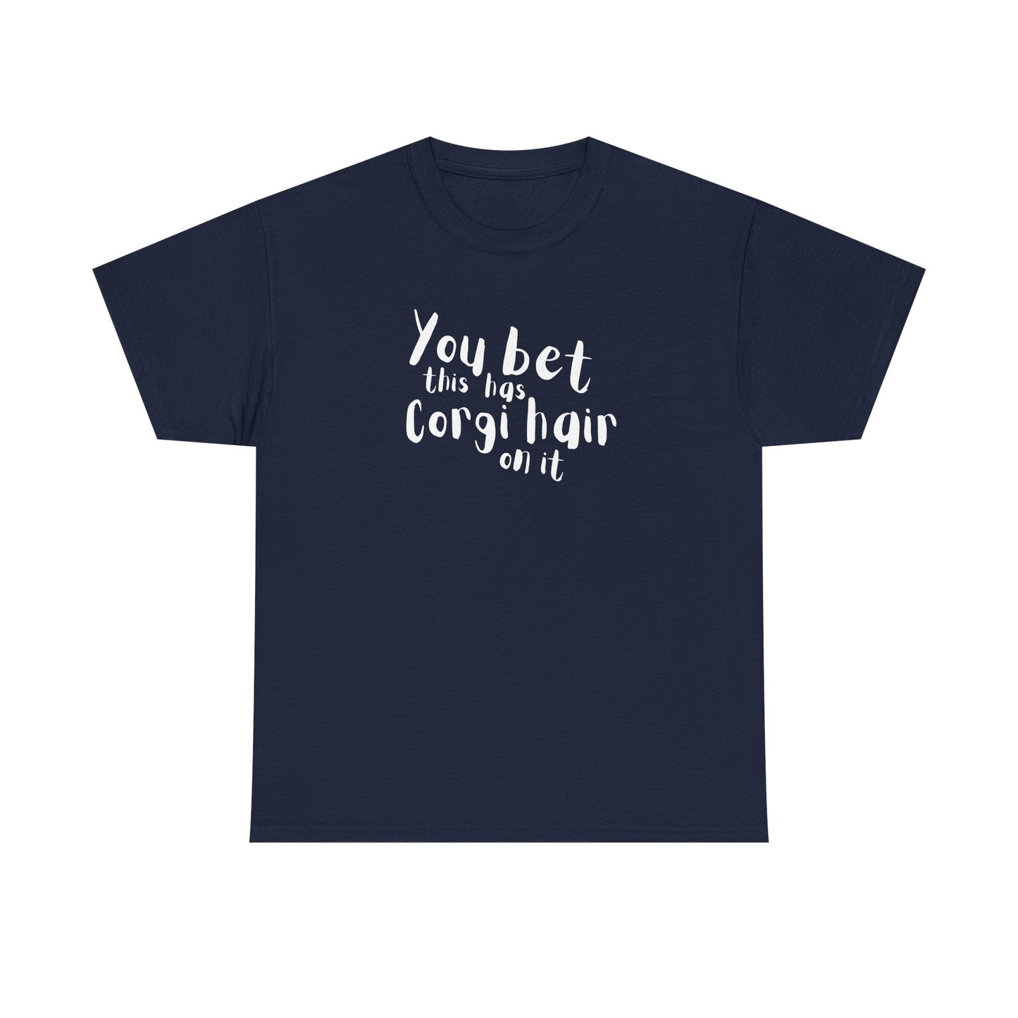 Corgi T-shirt Has Hair On It