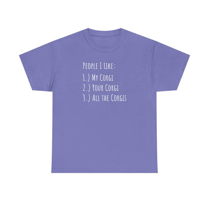 Corgi T-shirt People I Like