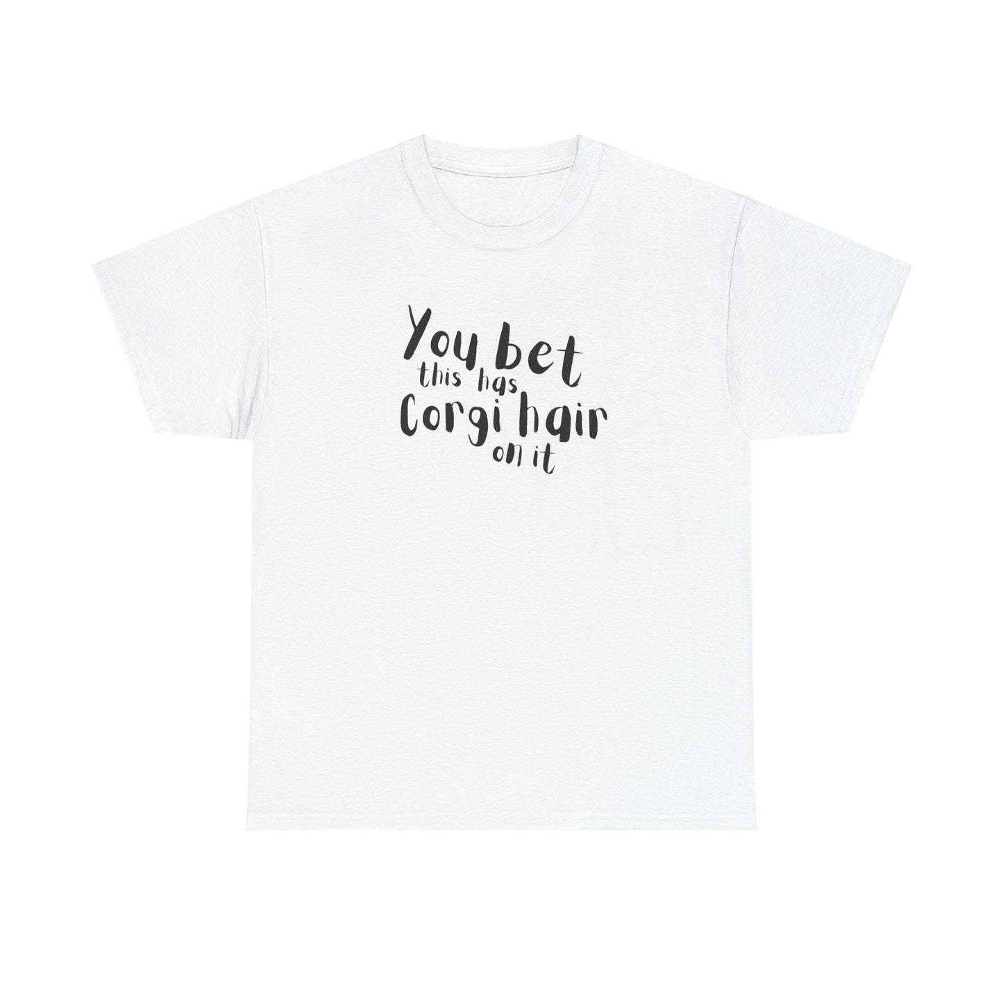 Corgi T-shirt Has Hair On It