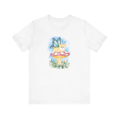 Corgi T-shirt Mushroom Fairy