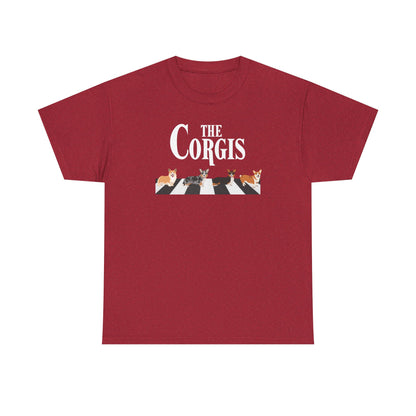 Corgi T-shirt Crossing Road