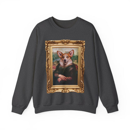 Corgi Sweatshirt - Mona Lisa