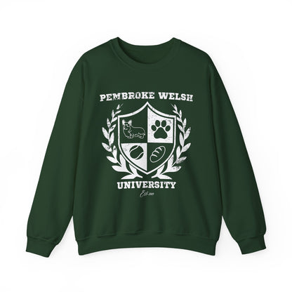 Corgi Sweatshirt Pembroke Welsh University (Distressed)