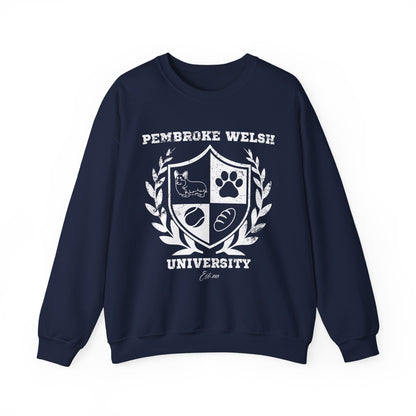 Corgi Sweatshirt Pembroke Welsh University (Distressed)