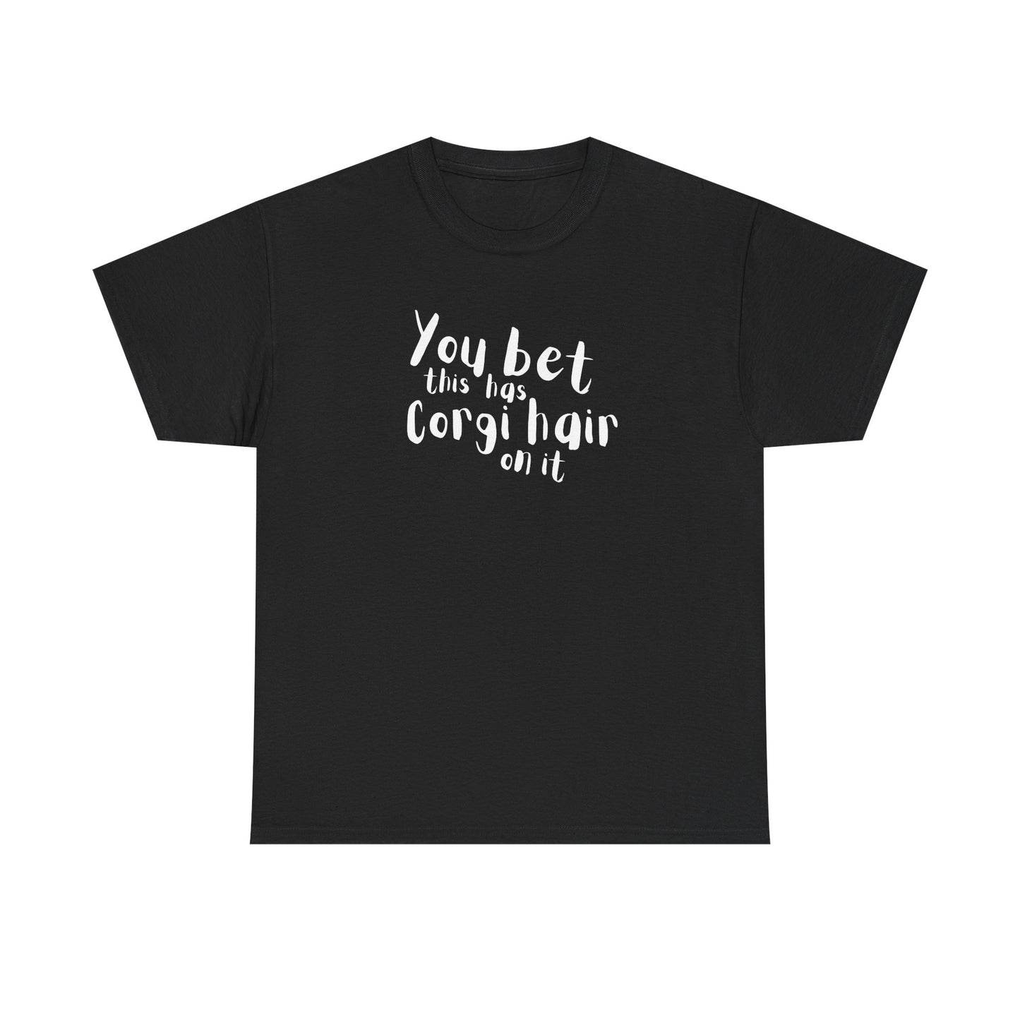 Corgi T-shirt Has Hair On It
