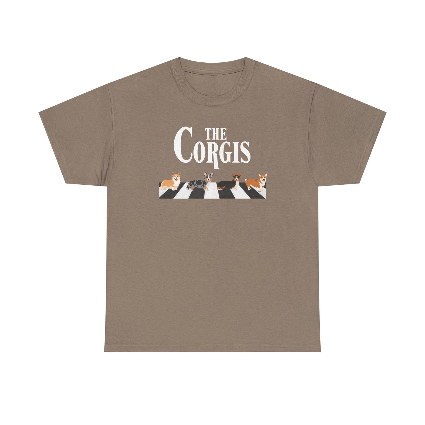 Corgi T-shirt Crossing Road