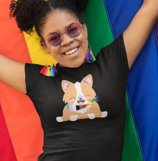 Corgi T-shirt LGBT Pride