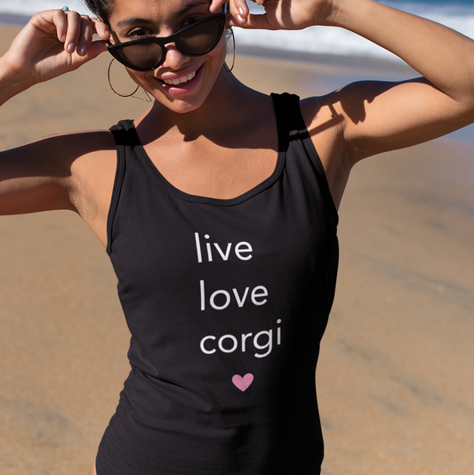 Corgi Tank Top Live Love
