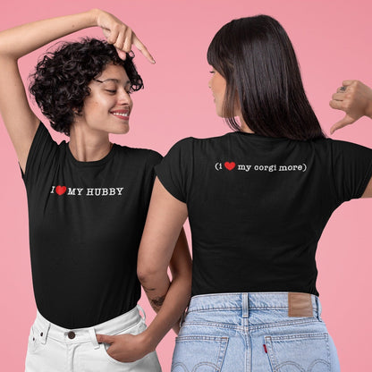 Corgi T-shirt I Love My Hubby