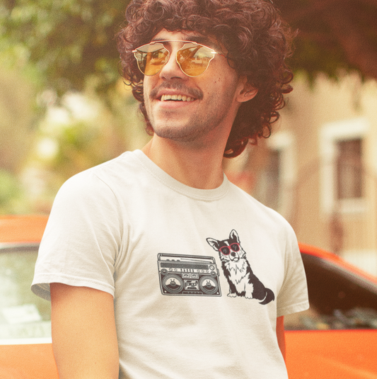 Corgi T-shirt Boom Box